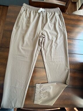 Cove Taupe Drawstring Jogger Pants